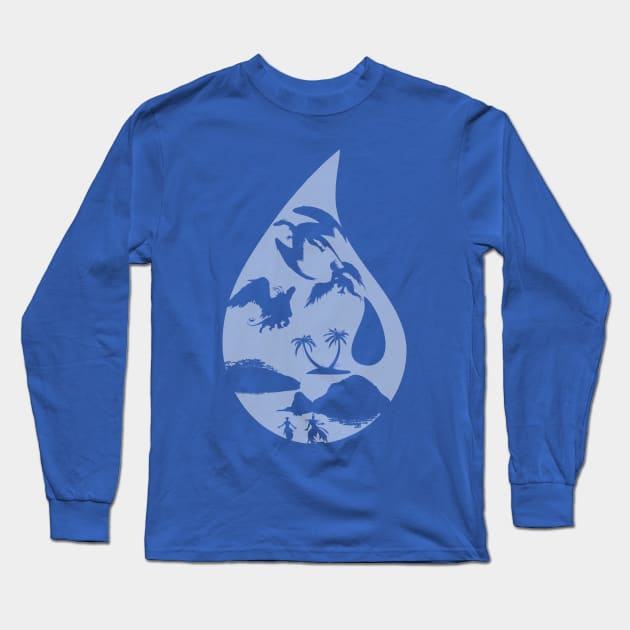 Blue Magic Long Sleeve T-Shirt by SirCrow